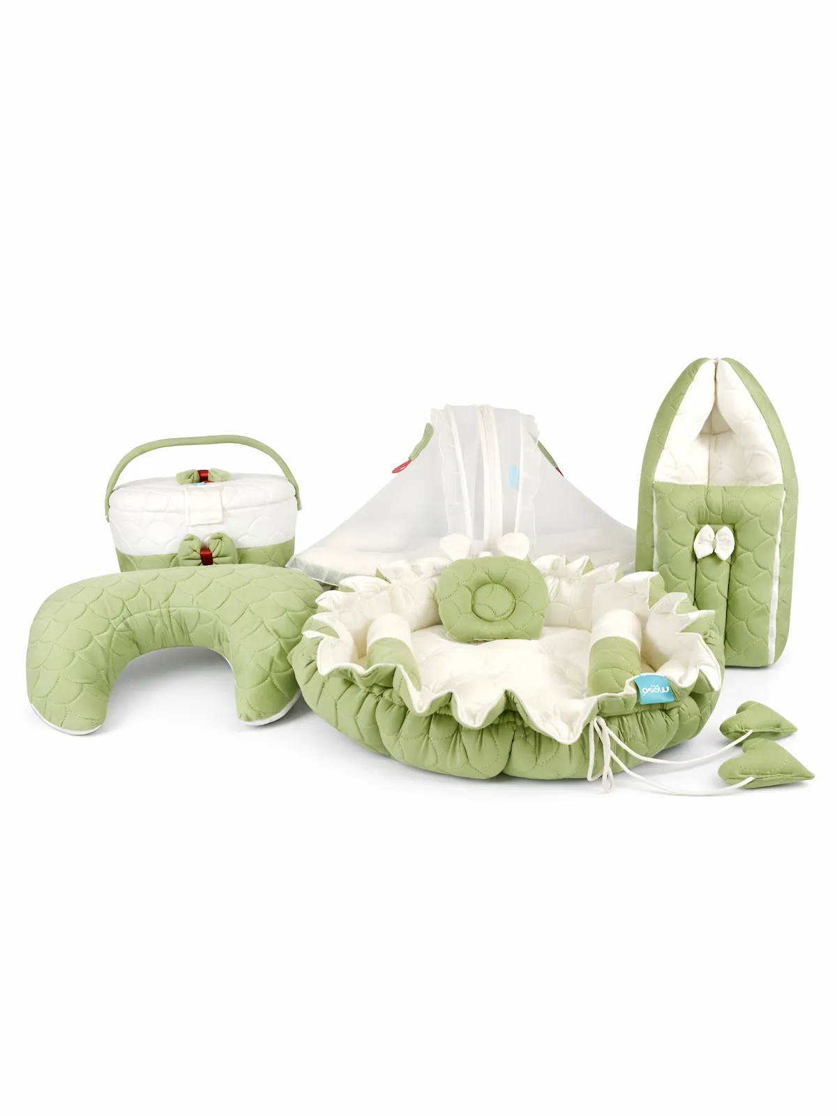 olive green newborn bedding set