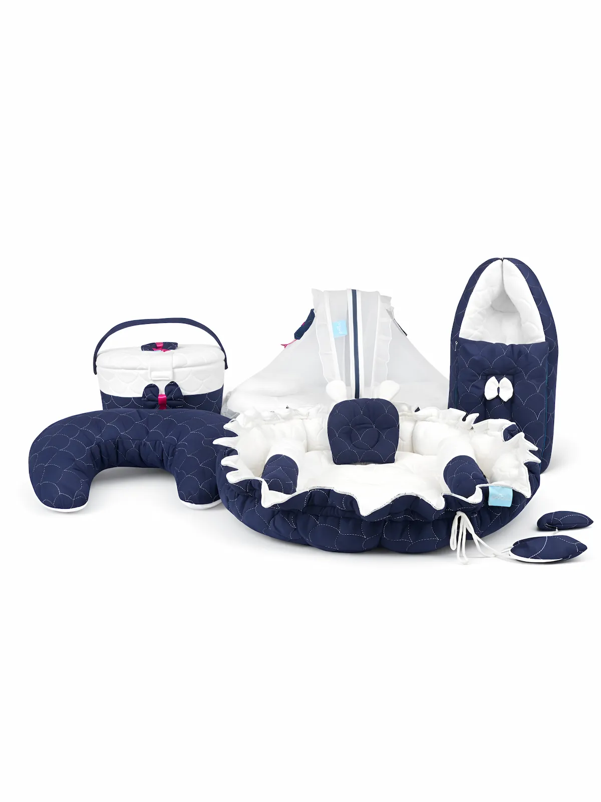 Navy Blue Baby Bedding Set