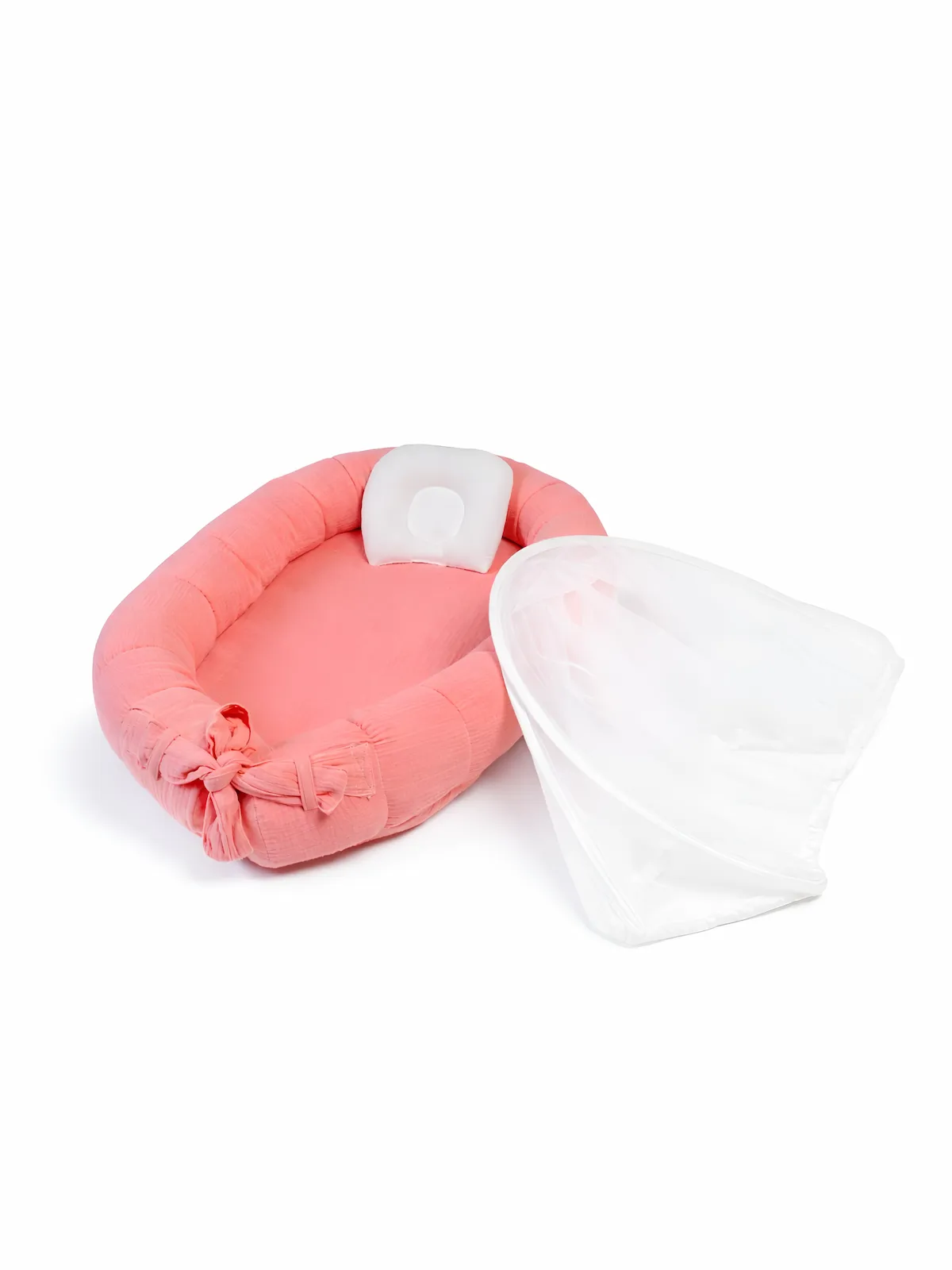 new born muslin cloud nest bed